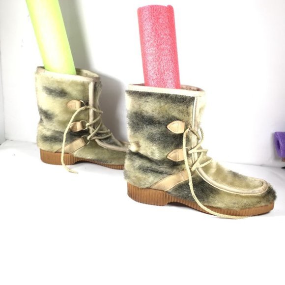 Dunham Winter Boots Tan/Black Size 7 - Picture 2 of 12